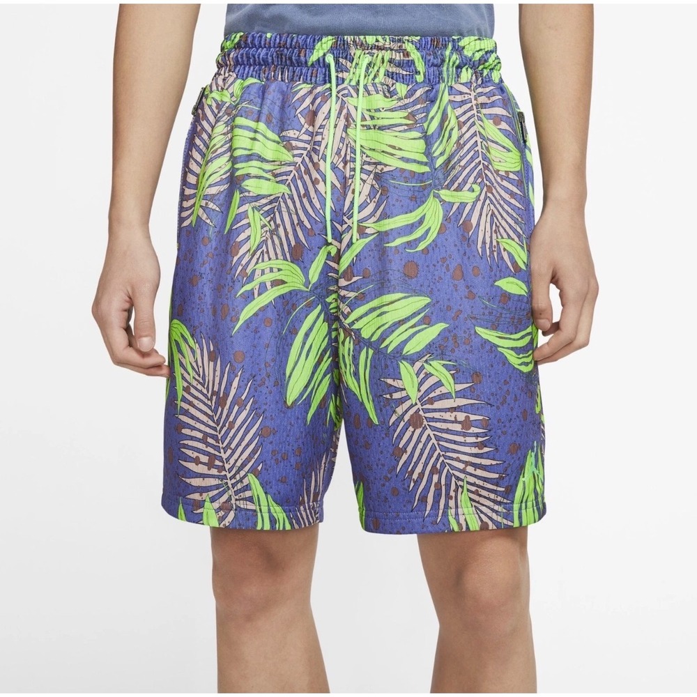 NWT Nike Jordan Jumpman AOP Knit Basketball Shorts Rush Violet Men's Size M